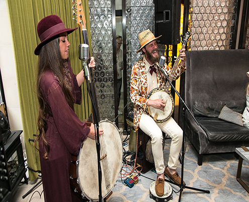 Band playing at Kentucky Derby party