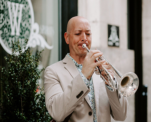 Musician at Refinery Derby Party