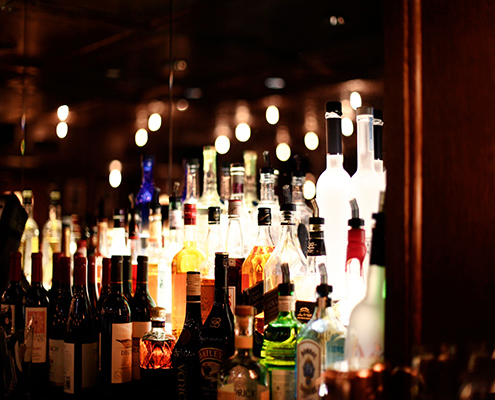 Lit up bar | Park Avenue Tavern