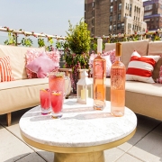 Rosé bottles at, Rosé Terrace