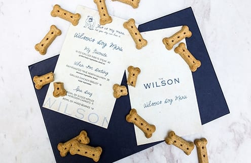 The Wilson Dog Menu