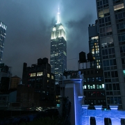 Foggy Empire State Building