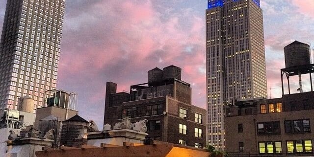 Sunset picture of Empire State Building